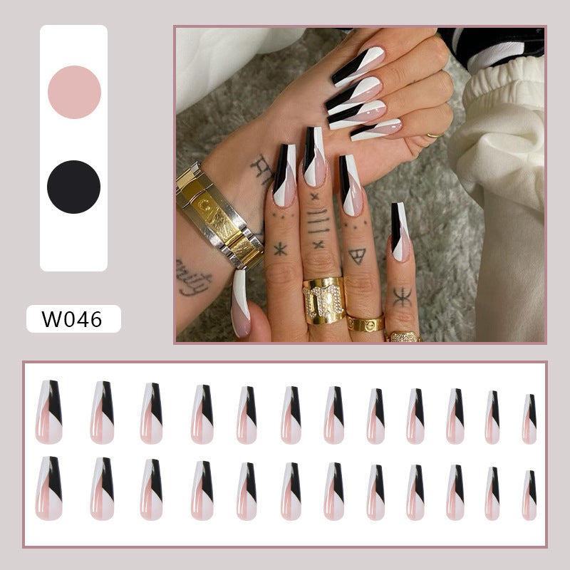 Long Ballet Fake Nails Nail Stickers