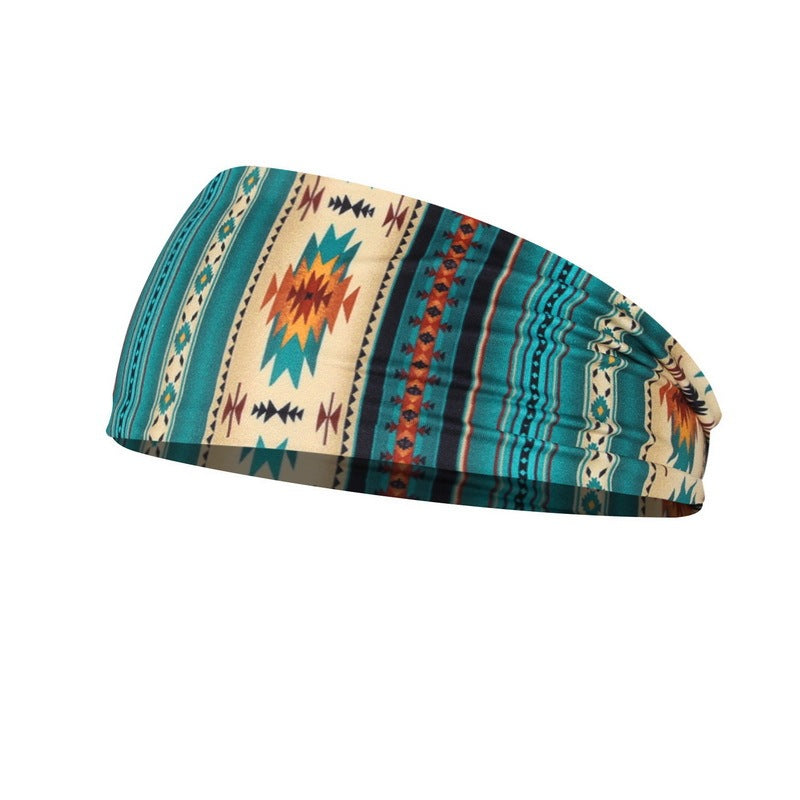 Printed Headband Printed Sports Yoga Fitness Sweat-Absorbent Headband Headband