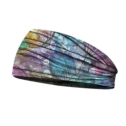 Printed Headband Printed Sports Yoga Fitness Sweat-Absorbent Headband Headband