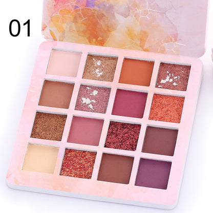 14 colors shiny eyeshadow