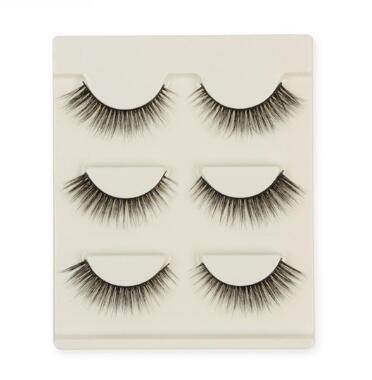 Compatible with Apple, 3 pair false eyelashes mink hair lashes Slim curly raised fake Eyelasehe extension Cilios Posticos makeup