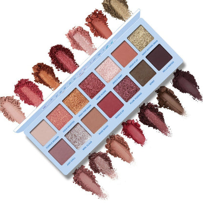 14 colors shiny eyeshadow